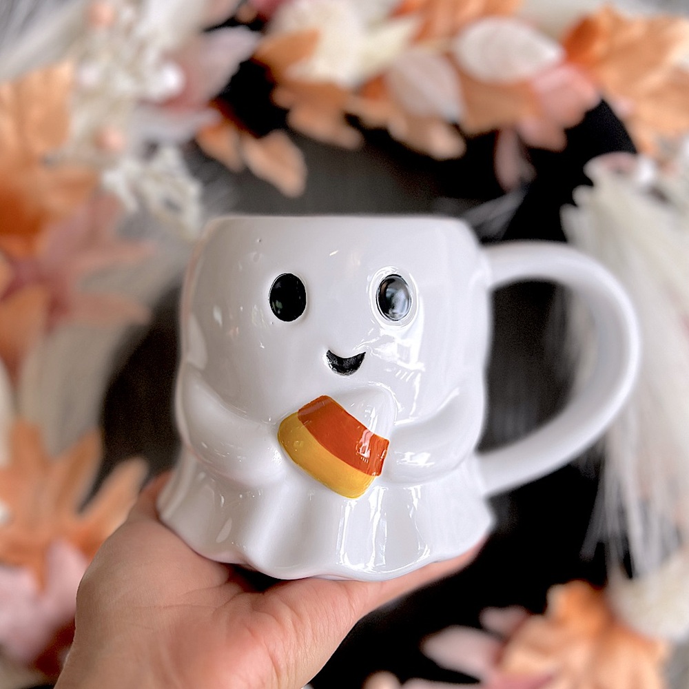 ✨NEW👻Kohls Celebrate Together 2024 Ghost Mug with Candy Corn🎃